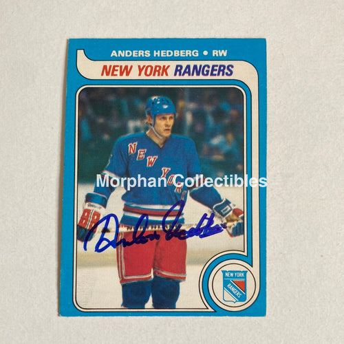 Anders Hedberg - Autographed Card Opc 1979-80