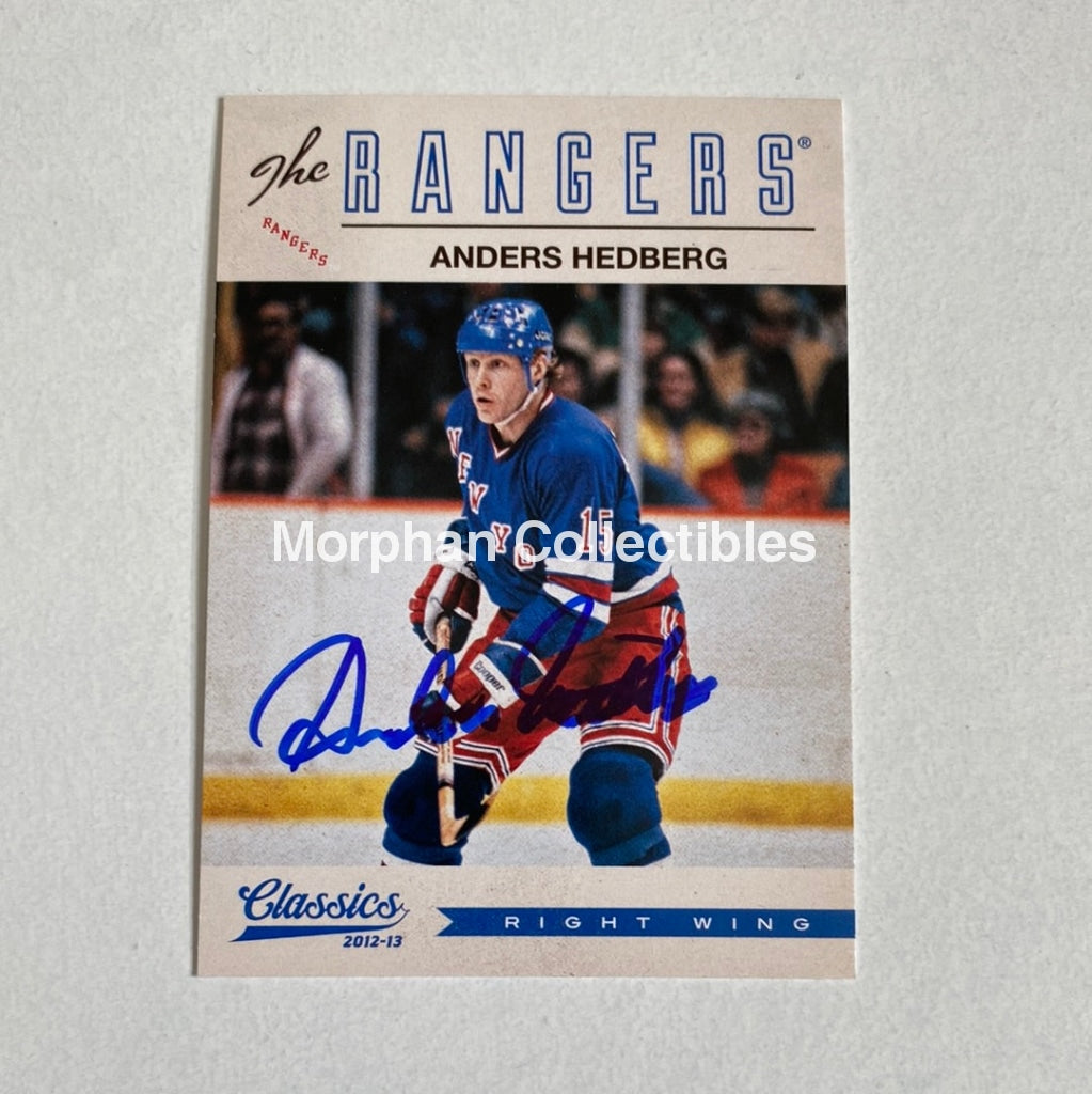 Anders Hedberg - Autographed Card Panini Classic 2012-13