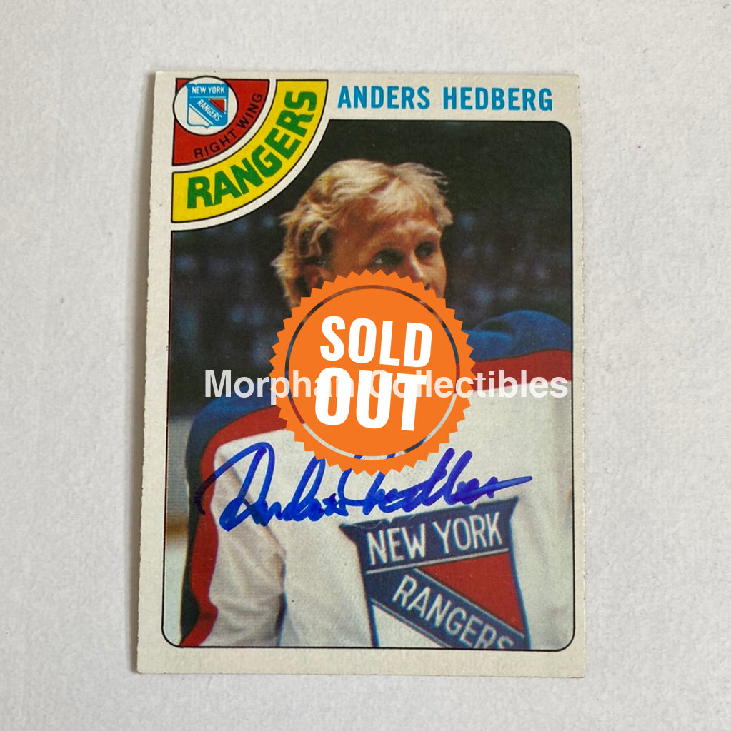 Anders Hedberg - Autographed Card Topps 1978-79