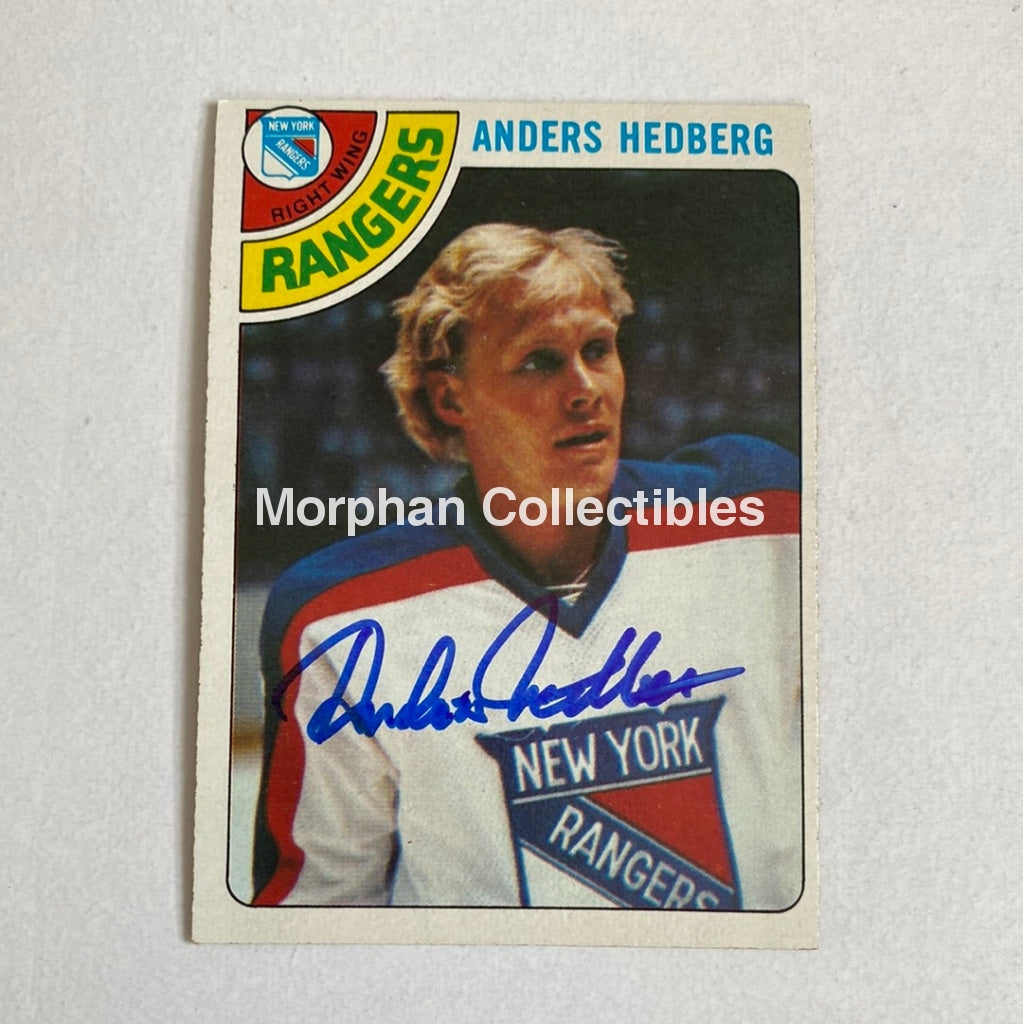 Anders Hedberg - Autographed Card Topps 1978-79