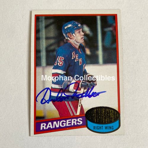 Anders Hedberg - Autographed Card Topps 80-81