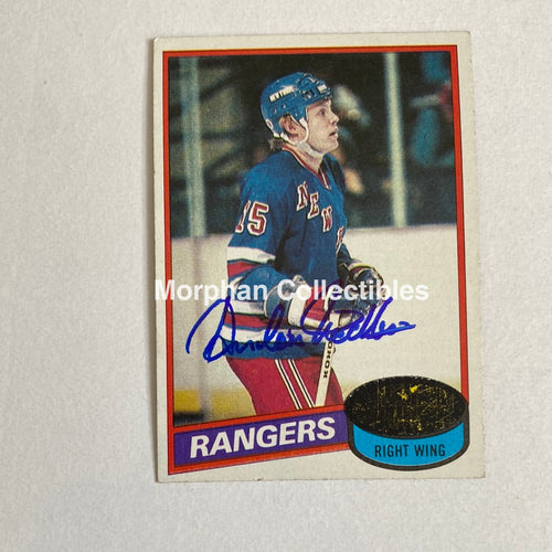 Anders Hedberg - Autographed Card Topps 80-81