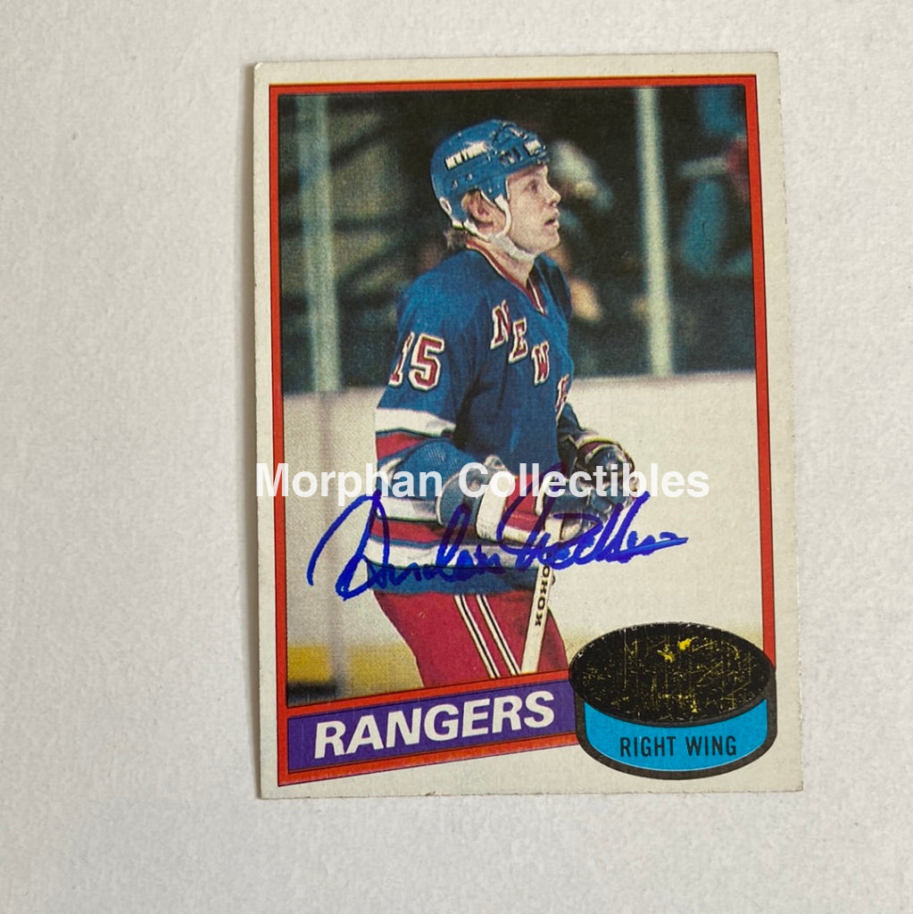 Anders Hedberg - Autographed Card Topps 80-81