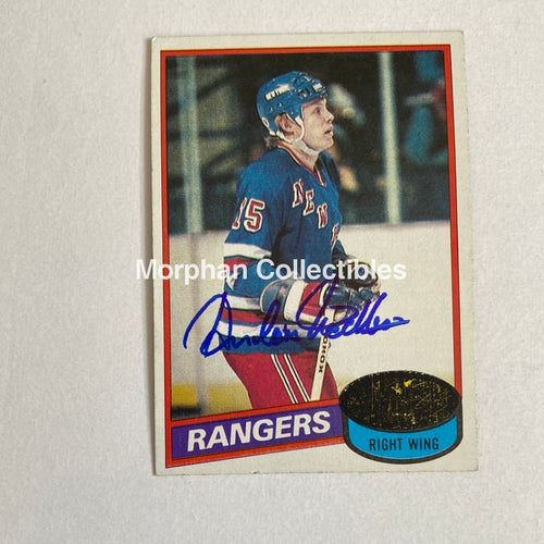 Anders Hedberg - Autographed Card Topps 80-81