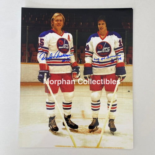Anders Hedberg/Ulf Nilsson - Autographed 8X10 Photo Winnipeg Jets