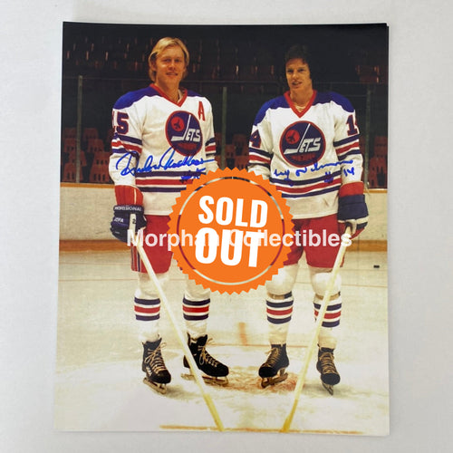 Anders Hedberg/Ulf Nilsson - Autographed 8X10 Photo Winnipeg Jets