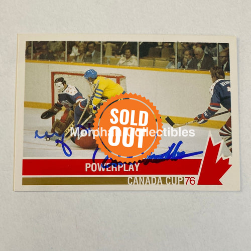 Anders Hedberg/Ulf Nilsson - Autographed Card Team Canada 1976