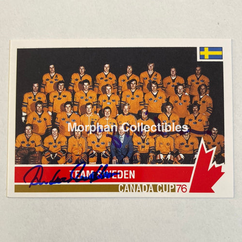 Anders Hedberg/Ulf Nilsson - Autographed Card Team Canada 1976