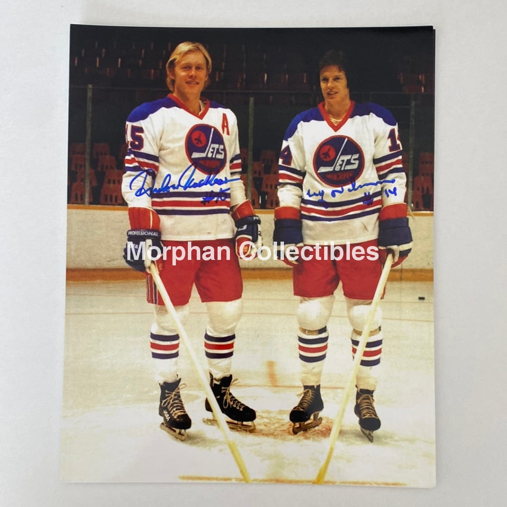 Anders Hedberg/Ulf Nilsson - Autographed 8X10 Photo Winnipeg Jets