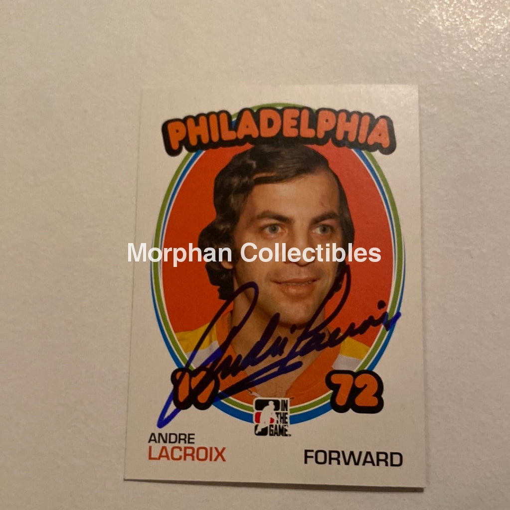 Andre Lacroix - Autographed Card In The Game 1972