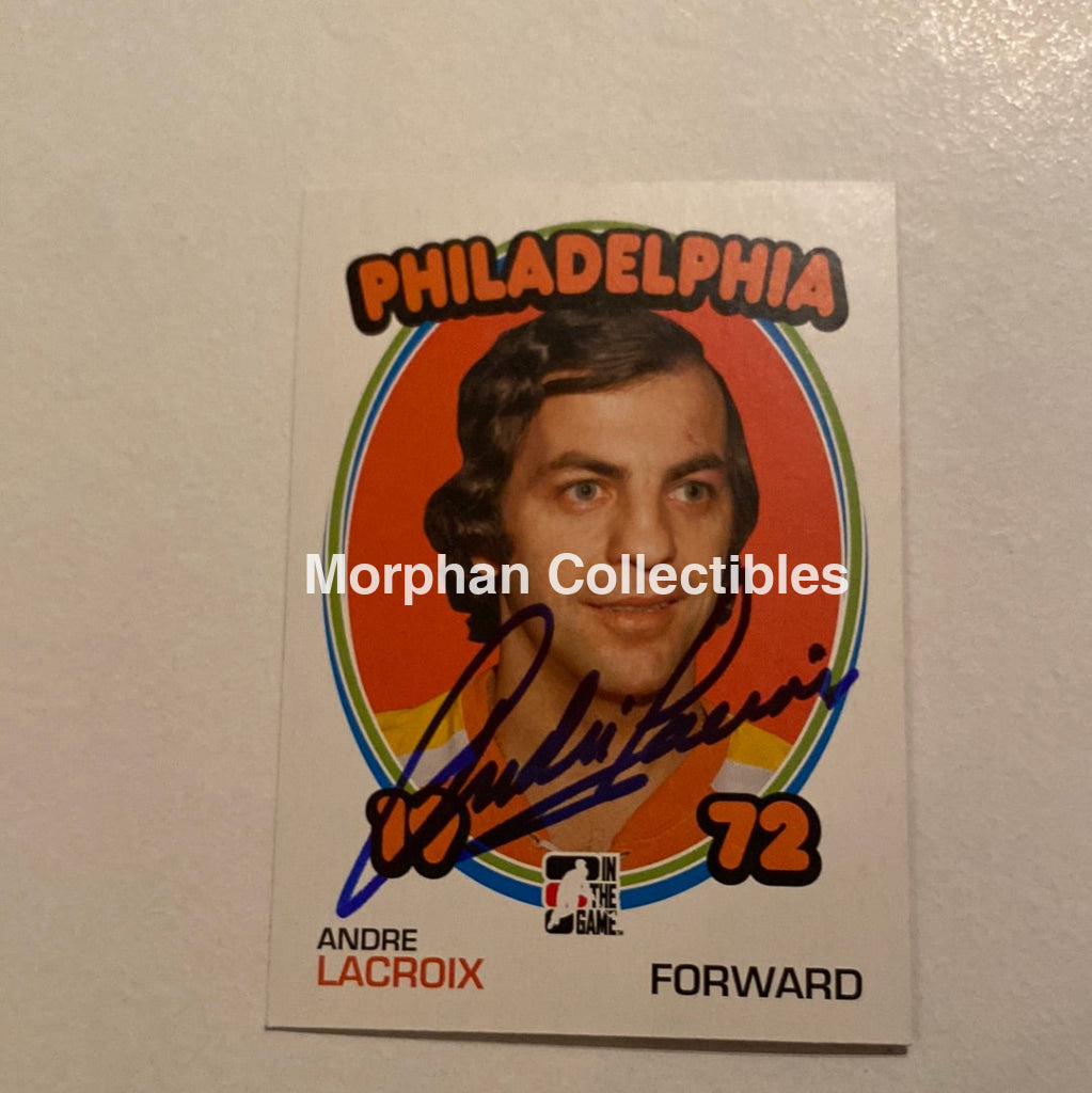 Andre Lacroix - Autographed Card In The Game 1972