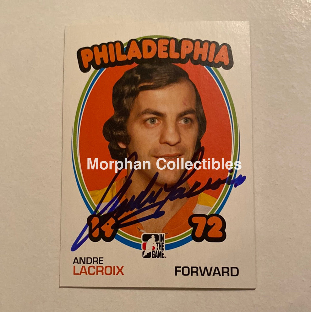 Andre Lacroix - Autographed Card In The Game 1972