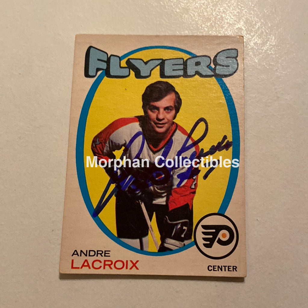 Andre Lacroix - Autographed Card Opc- 1971-72