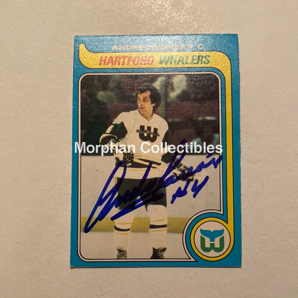 Andre Lacroix - Autographed Card Opc 1979-80