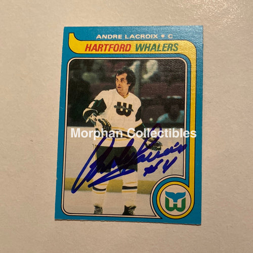 Andre Lacroix - Autographed Card Opc 1979-80