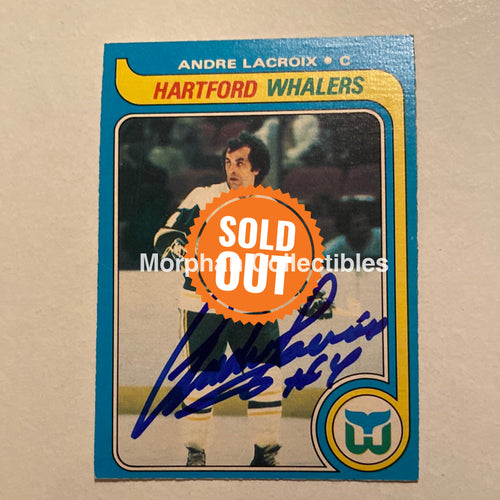 Andre Lacroix - Autographed Card Opc 1979-80