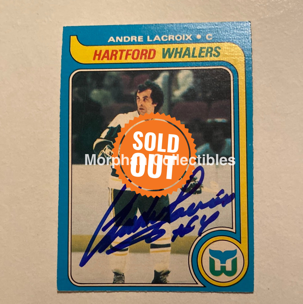 Andre Lacroix - Autographed Card Opc 1979-80