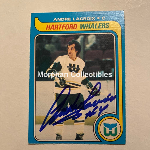 Andre Lacroix - Autographed Card Opc 1979-80