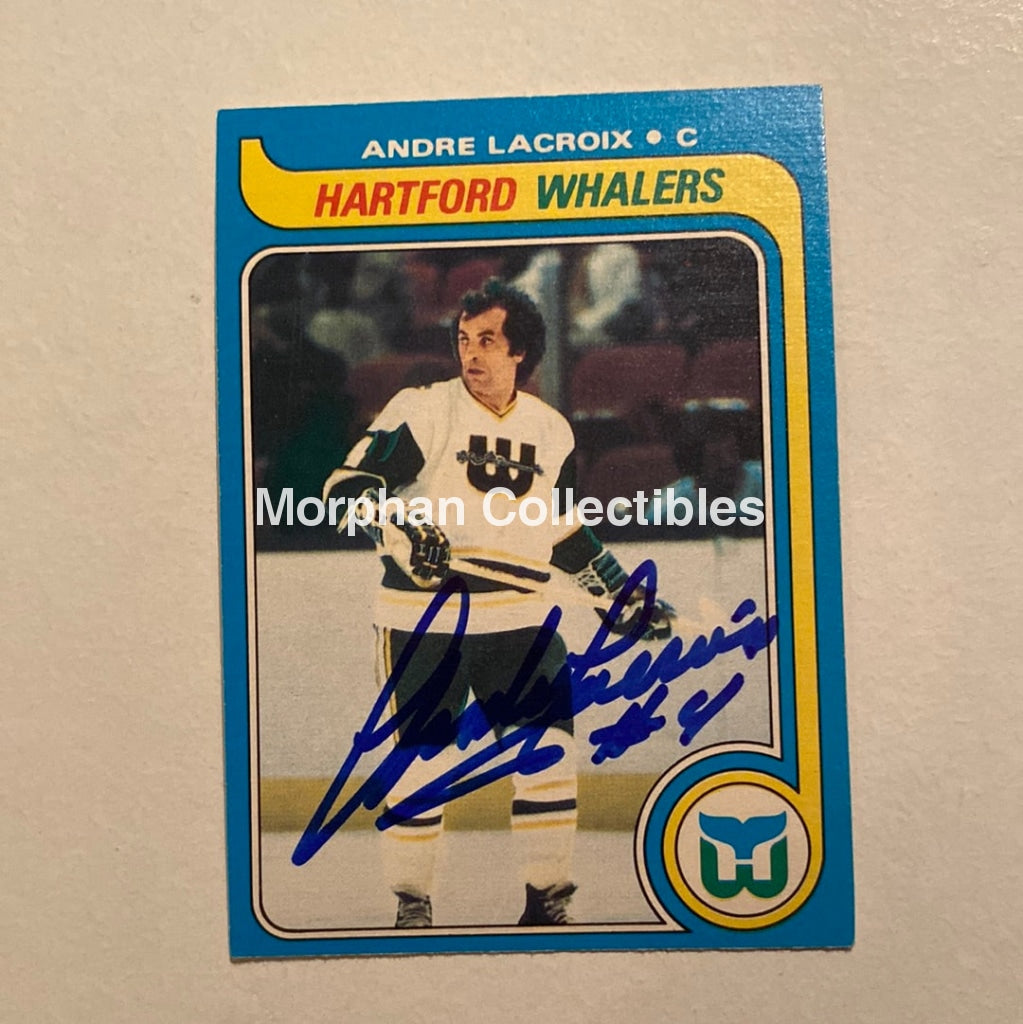 Andre Lacroix - Autographed Card Opc 1979-80