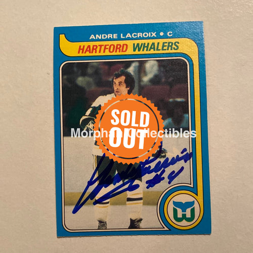 Andre Lacroix - Autographed Card Opc 1979-80