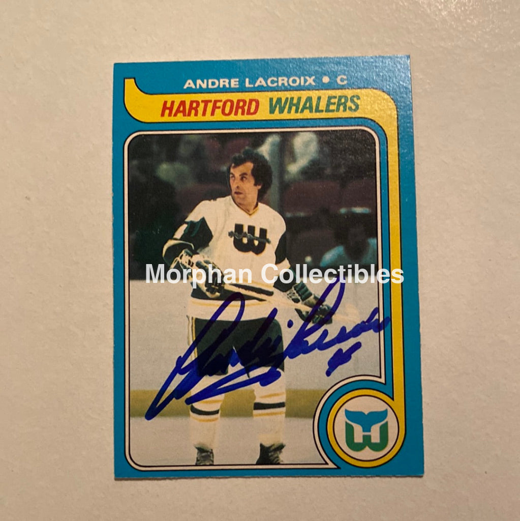 Andre Lacroix - Autographed Card Opc 1979-80