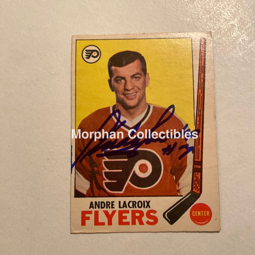 Andre Lacroix - Autographed Opc- 1969-70 Card
