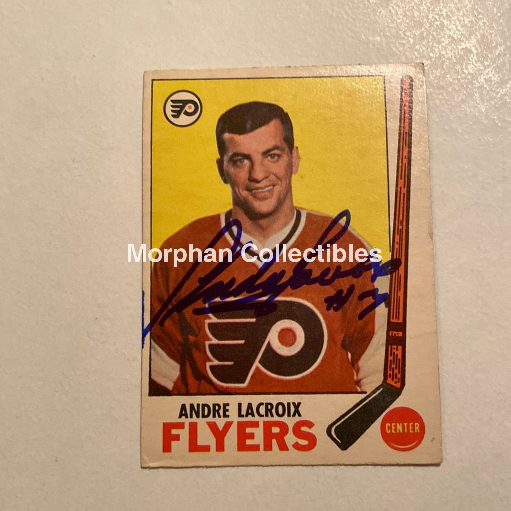 Andre Lacroix - Autographed Opc- 1969-70 Card