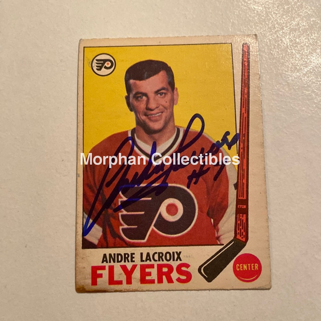 Andre Lacroix - Autographed Opc- 1969-70 Card