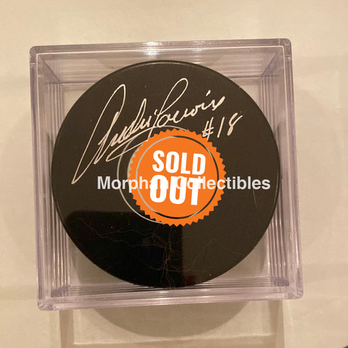 Andre Lacroix - Autographed Puck Chicago Blackhawks