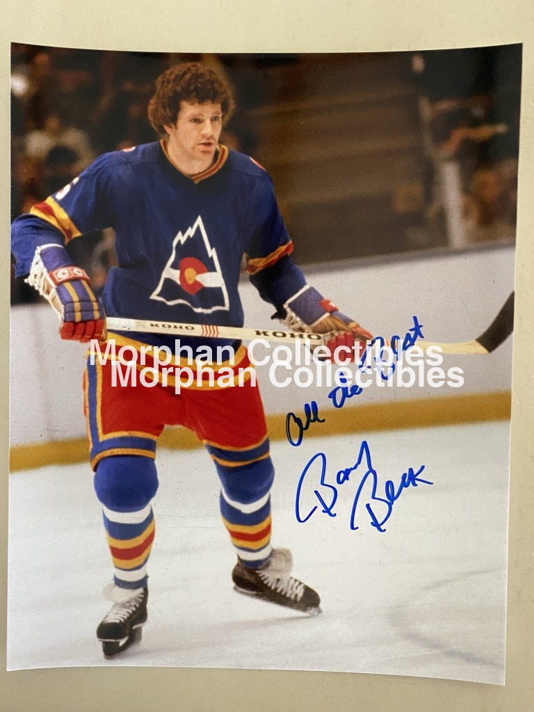 Barry Beck - Autographed 8X10 Photo Colorado Rockies #1