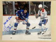 Barry Beck - Autographed 8x10 Photo - New York Rangers #1