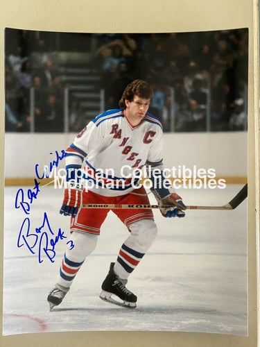 Barry Beck - Autographed 8X10 Photo New York Rangers #2