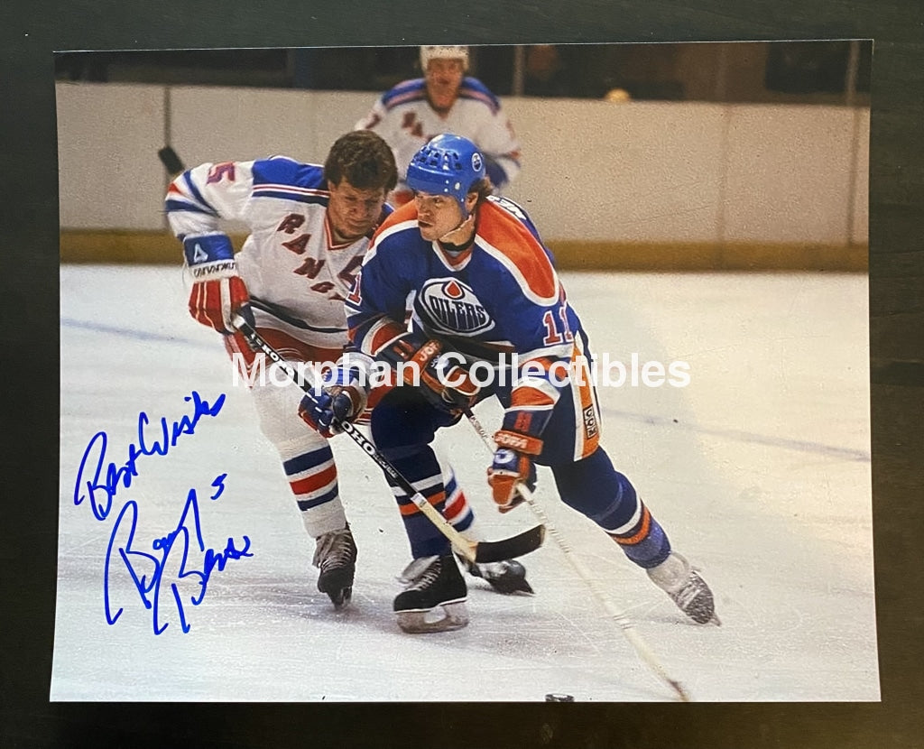 Barry Beck - Autographed 8X10 Photo New York Rangers #4