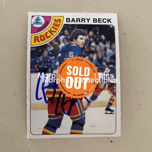 Barry Beck - Autographed Card 1978-79 Opc #7