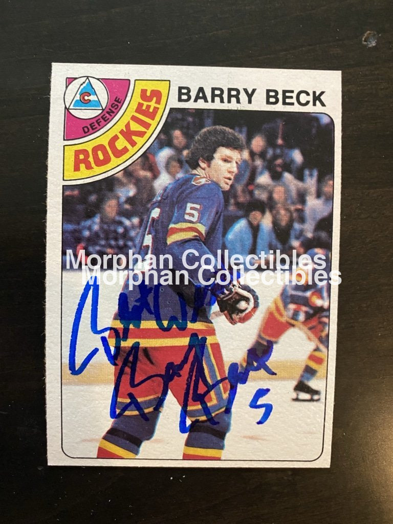 Barry Beck Autographed Cards Card