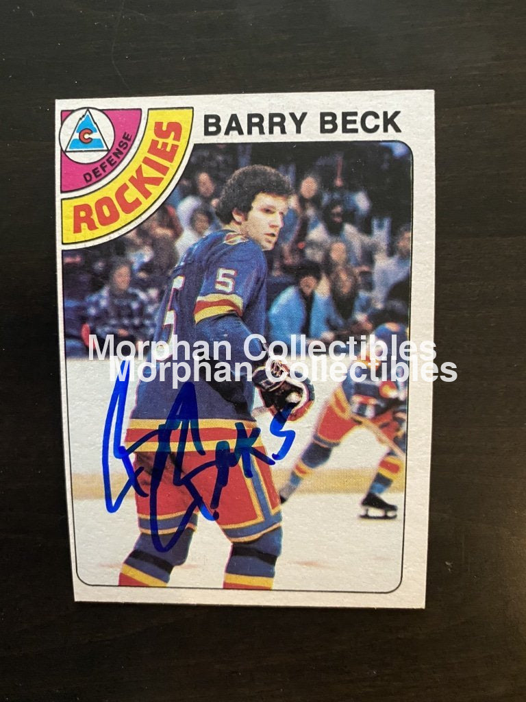 Barry Beck Autographed Cards Card