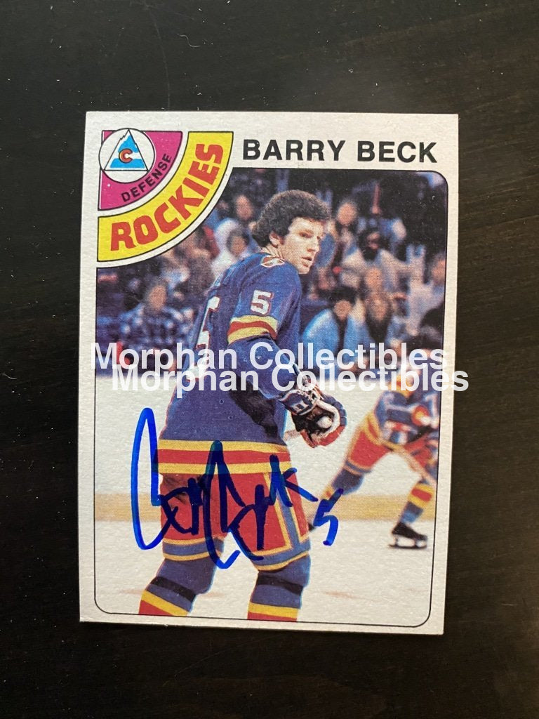 Barry Beck Autographed Cards Card