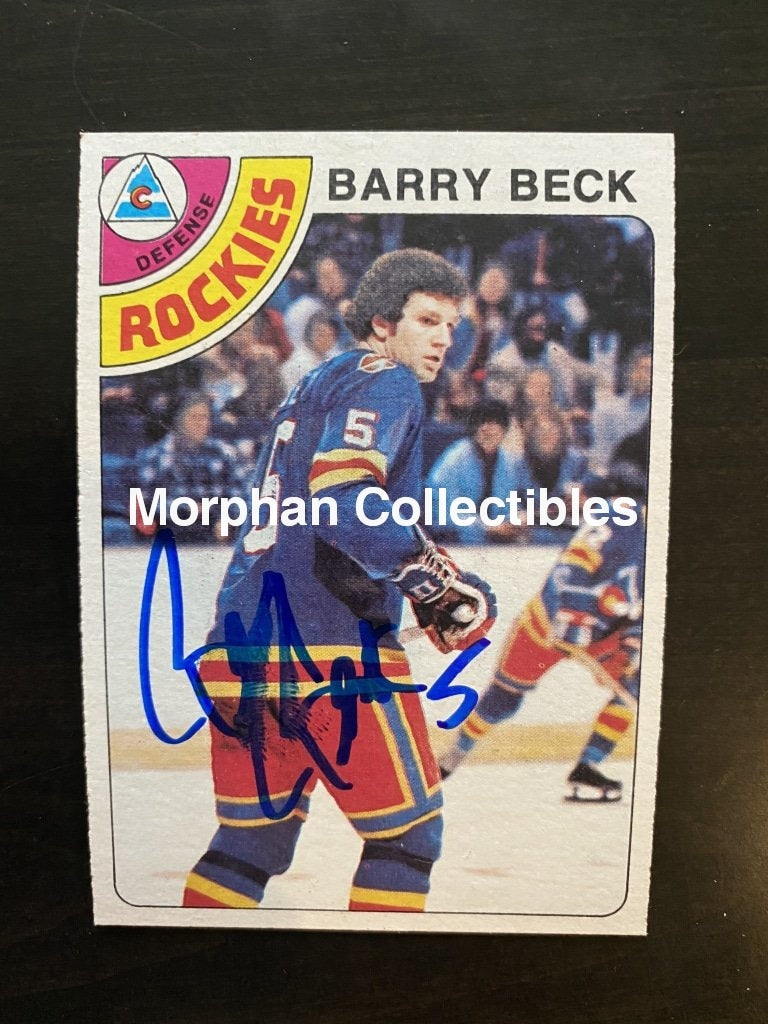 Barry Beck Autographed Cards Card