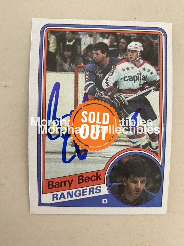 Barry Beck Autographed Cards Card