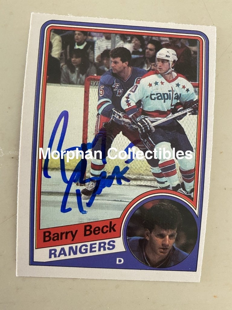 Barry Beck Autographed Cards Card