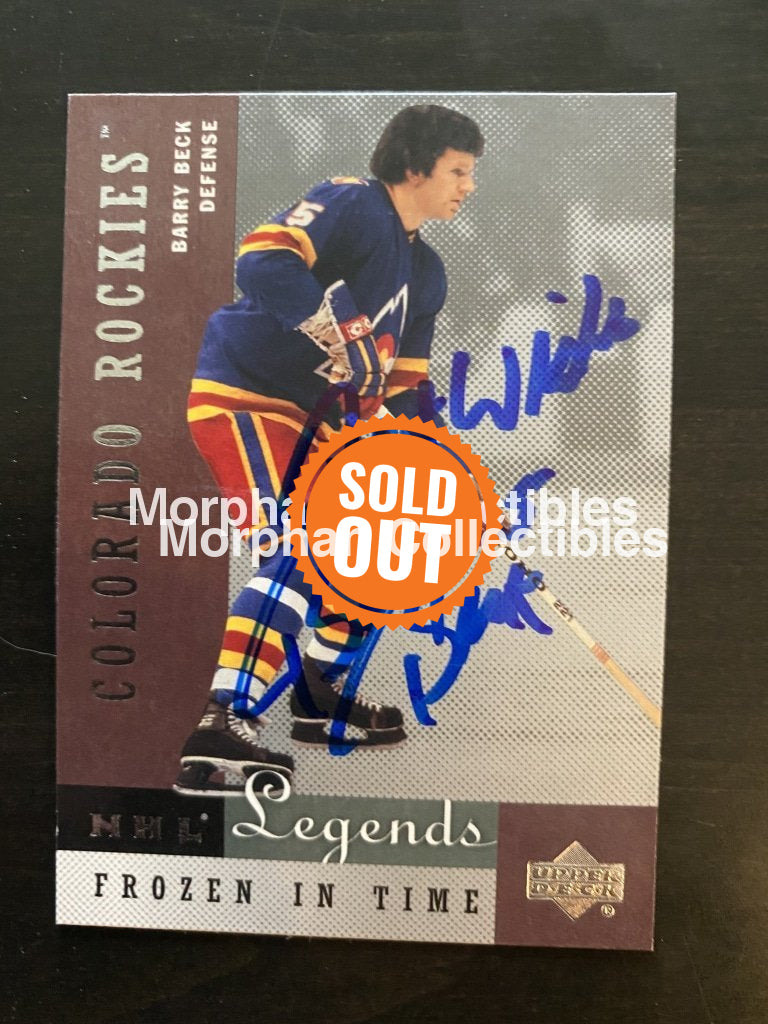 Barry Beck Autographed Cards Card