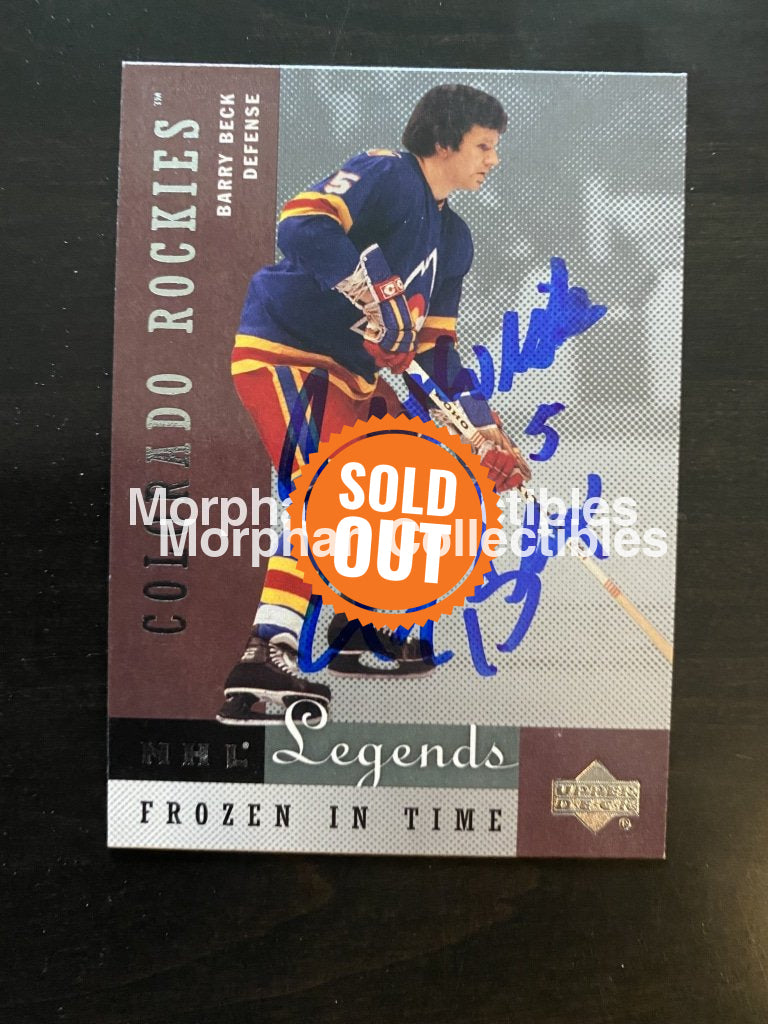 Barry Beck - Autographed Card 2001 Ud Legends #2