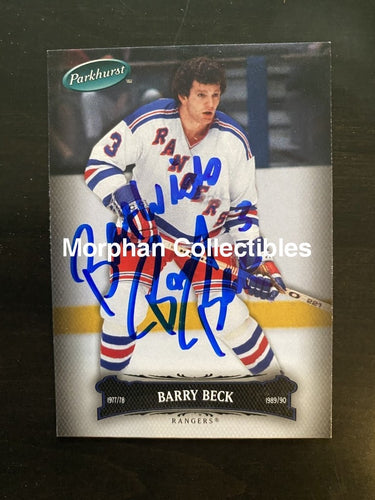 Barry Beck - Autographed Card 2007 Parkhurst #2