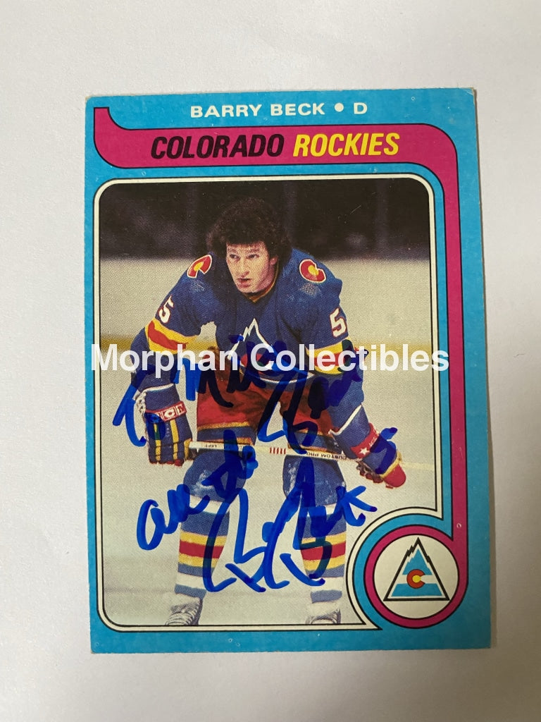 Barry Beck - Autographed Card Topps 1979-80