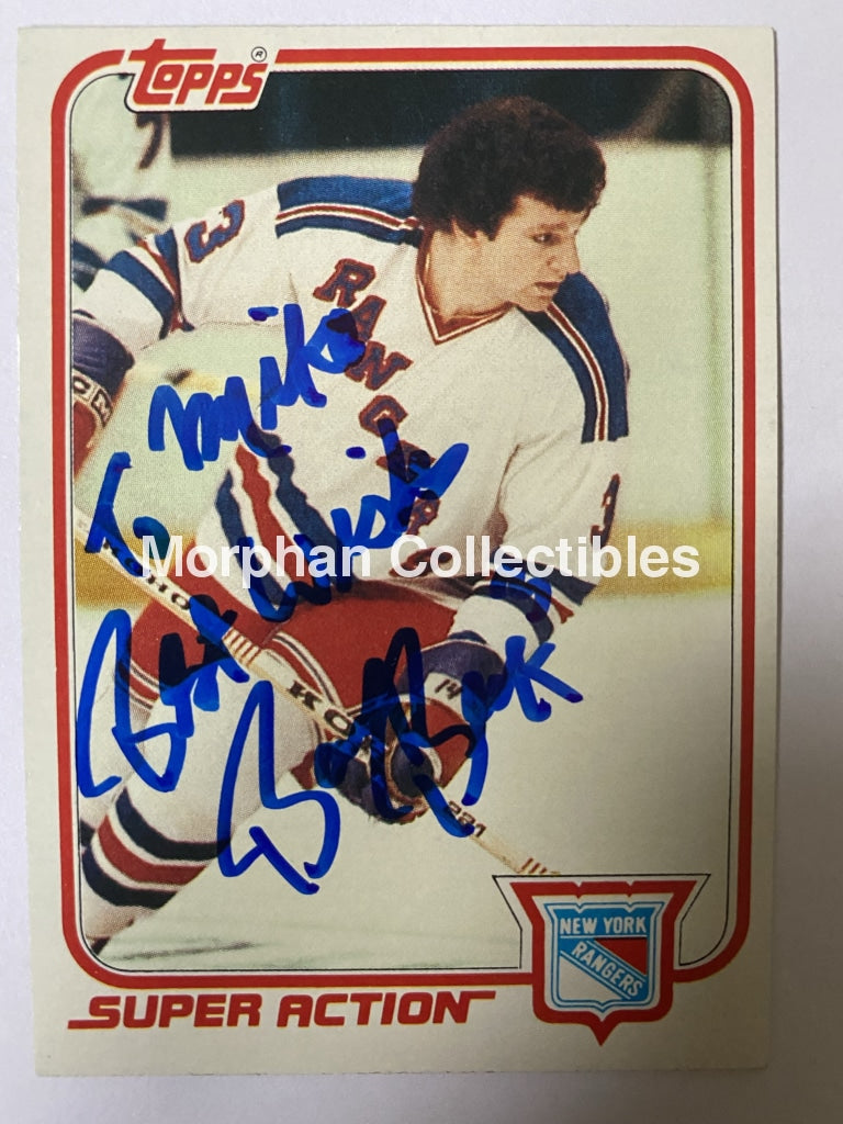 Barry Beck - Autographed Card Topps 1981-82 Sa Personalized