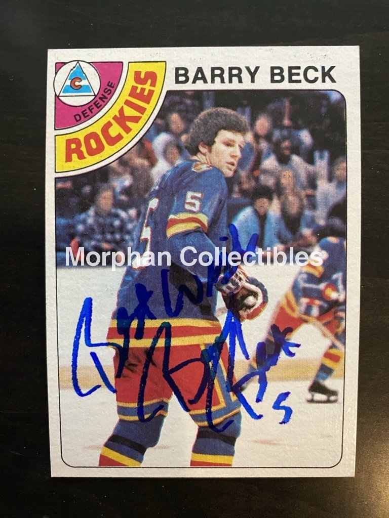 Barry Beck - Autographed Card 1978-79 Topps #10