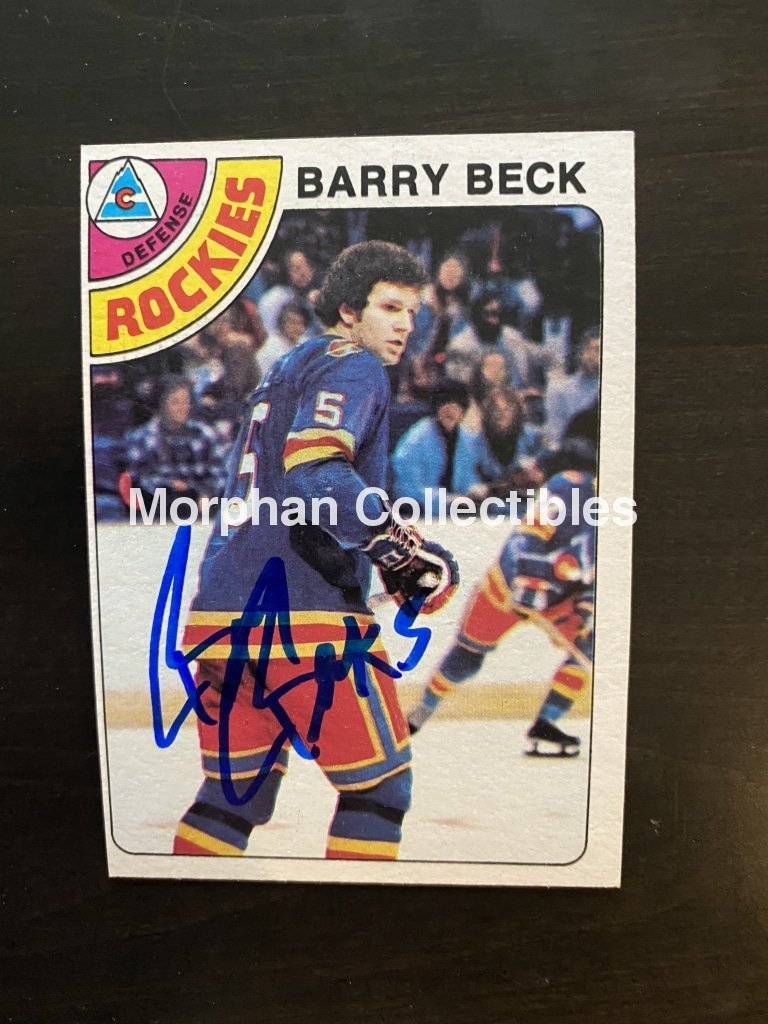 Barry Beck - Autographed Card 1978-79 Topps #24