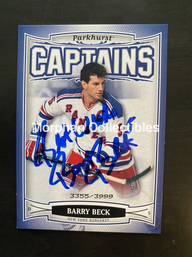 Barry Beck - Autographed Card 2006-07 Captains #4