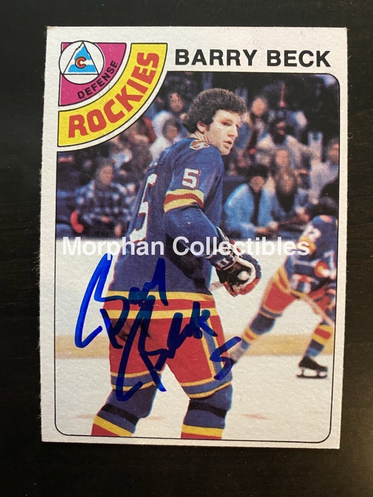 Barry Beck Autographed Cards Card