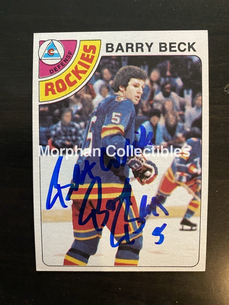 Barry Beck Autographed Cards Card